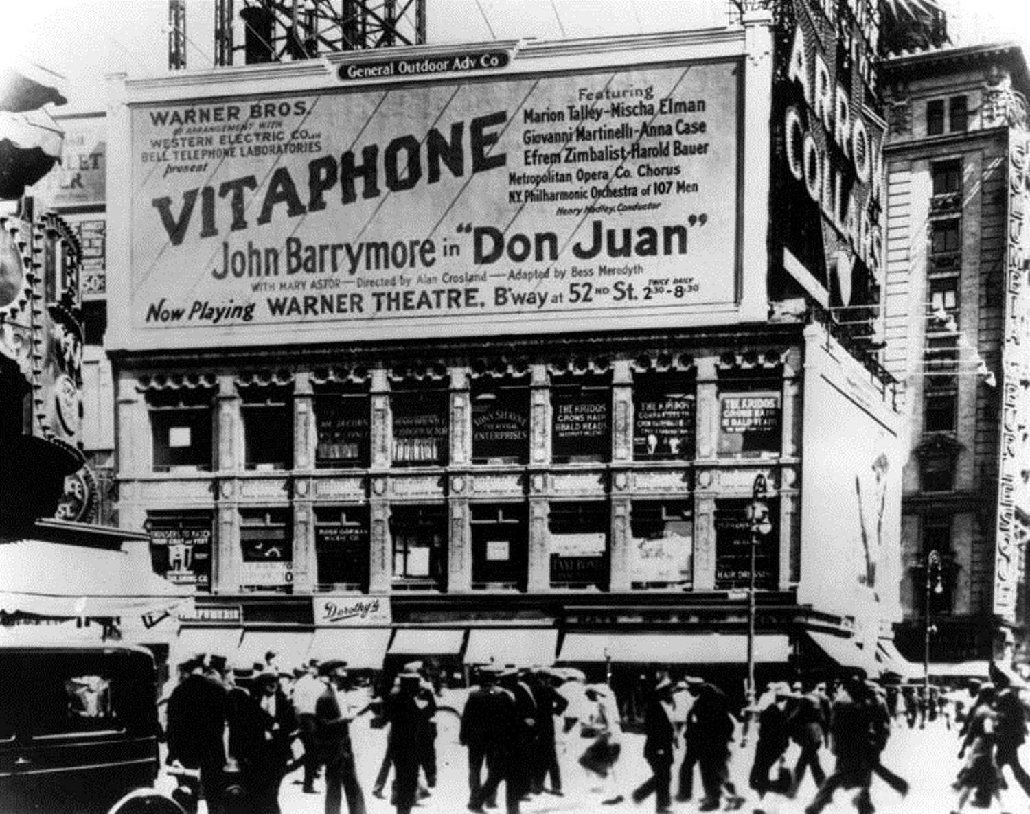 1926 premiere of Don Juan in NYC.