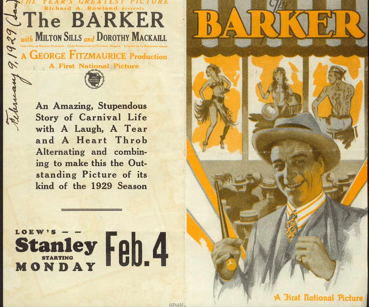 Flyer for The Barker
